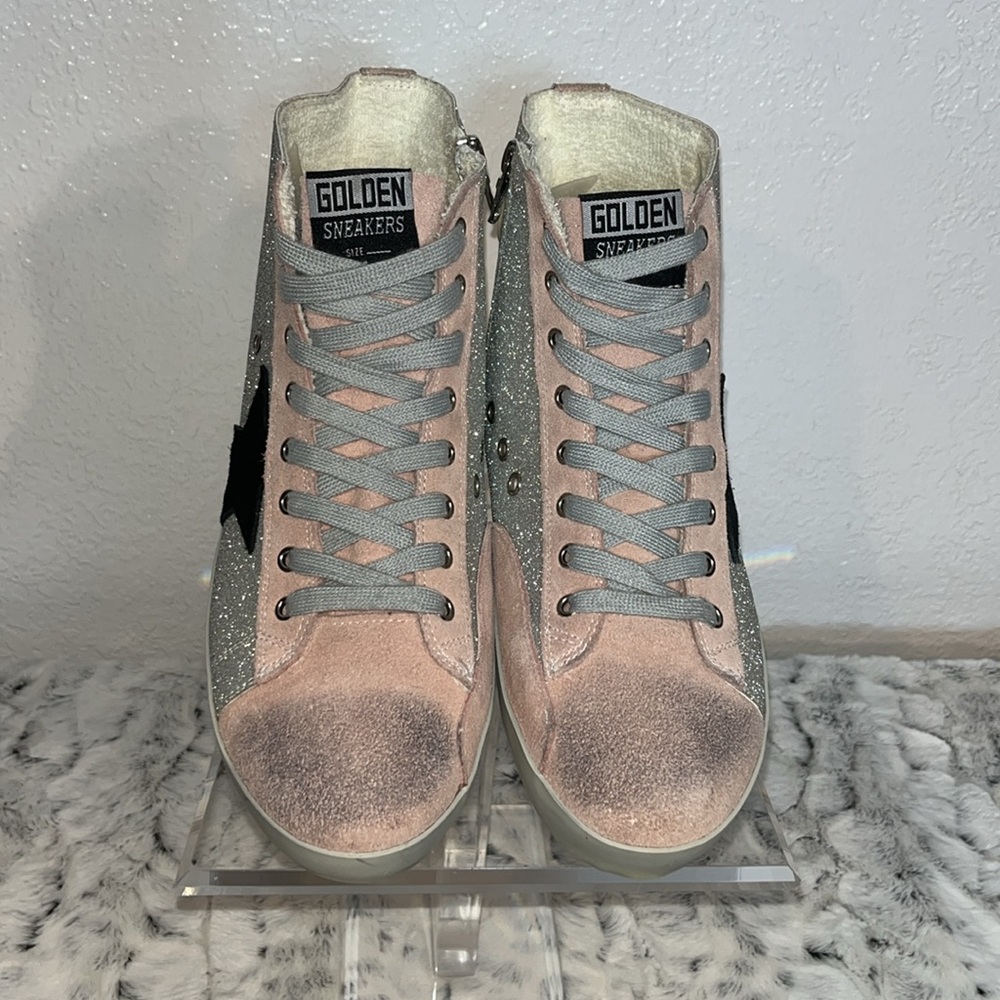 Golden glitter  sneakers - Picture 2 of 16